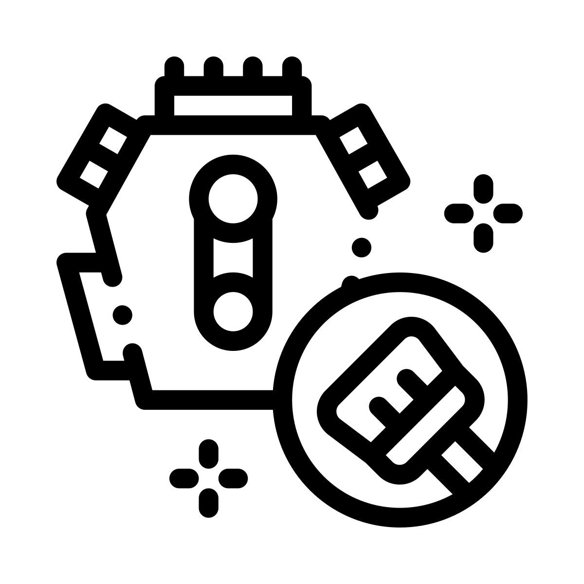 cleaning equipment icon