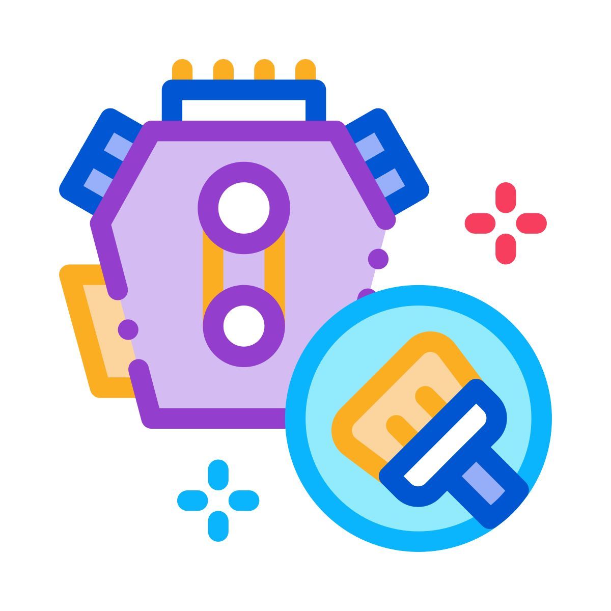 car cleaning equipment icon