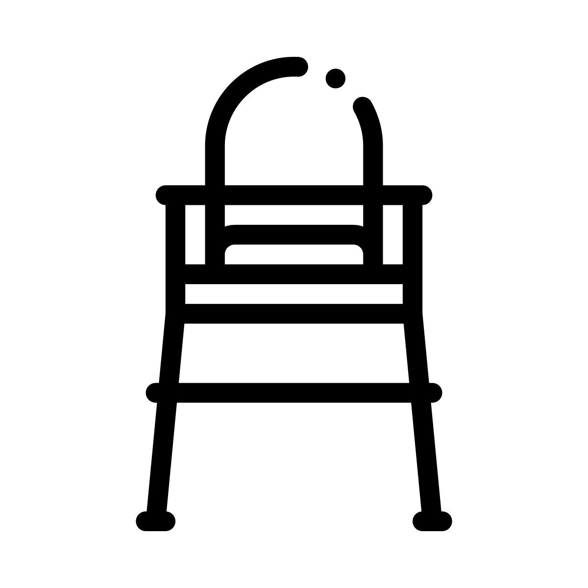 baby chair icon