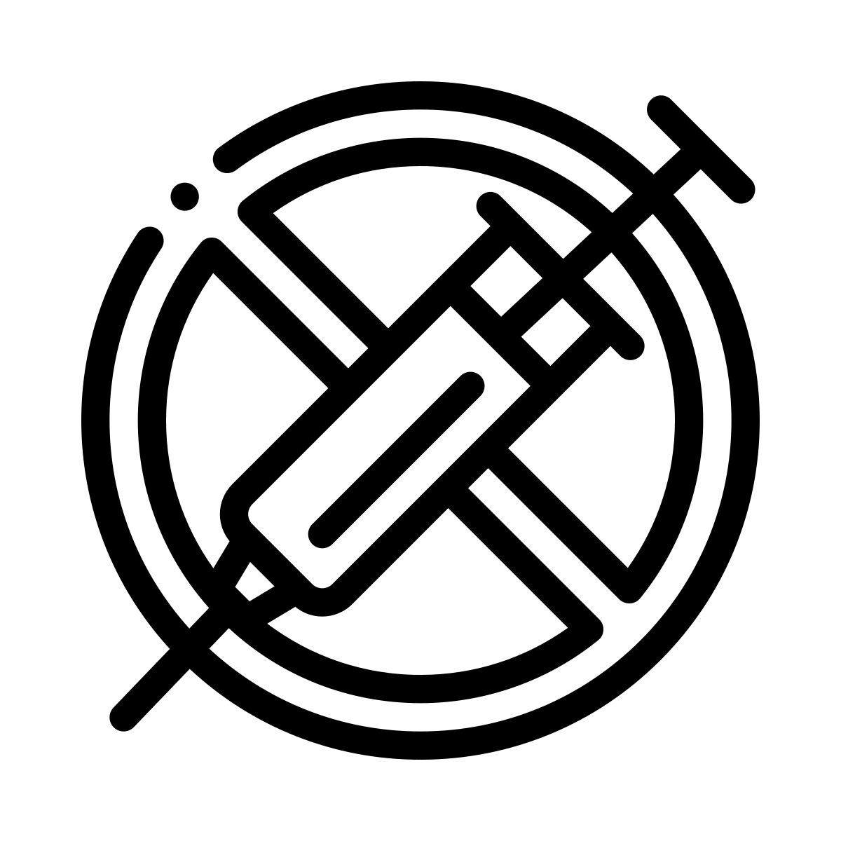 crossed syringe icon