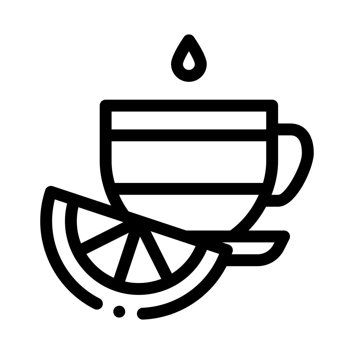 tea with lemon icon