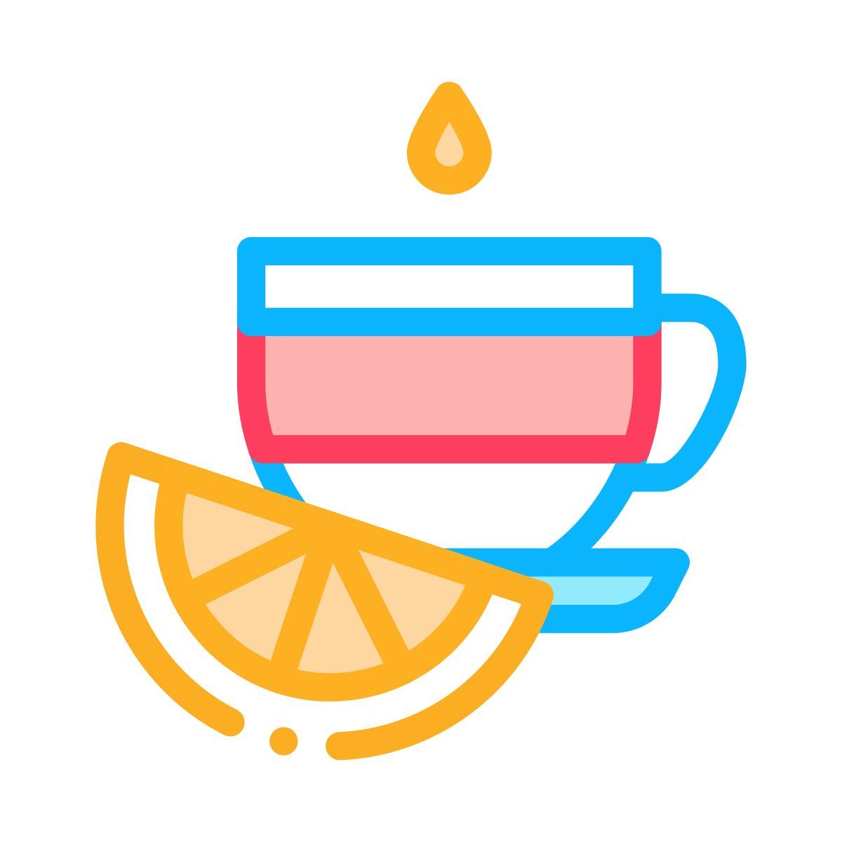 tea with lemon icon