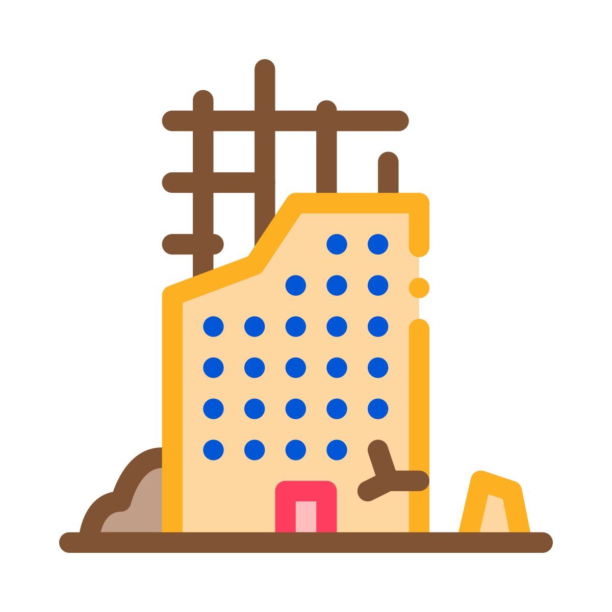 building demolition icon