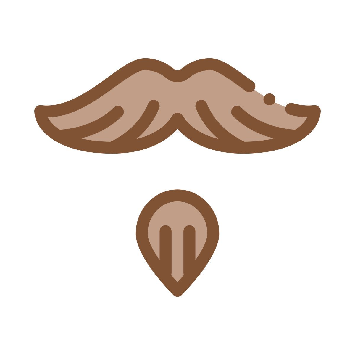 beard and mustache icon