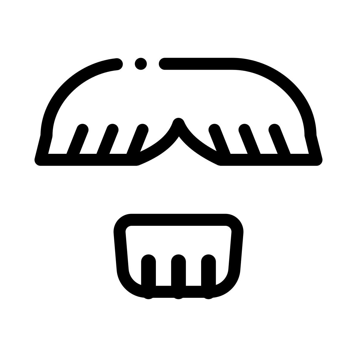 beard and mustache icon