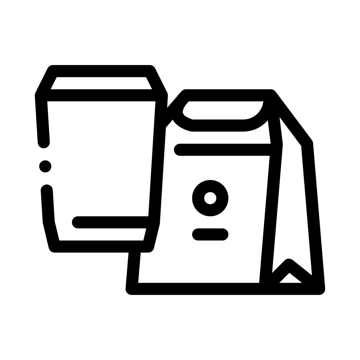 fast food and coffee icon