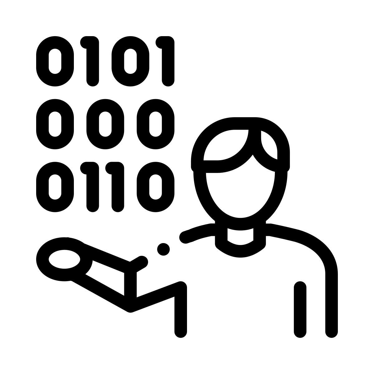 binary code icon
