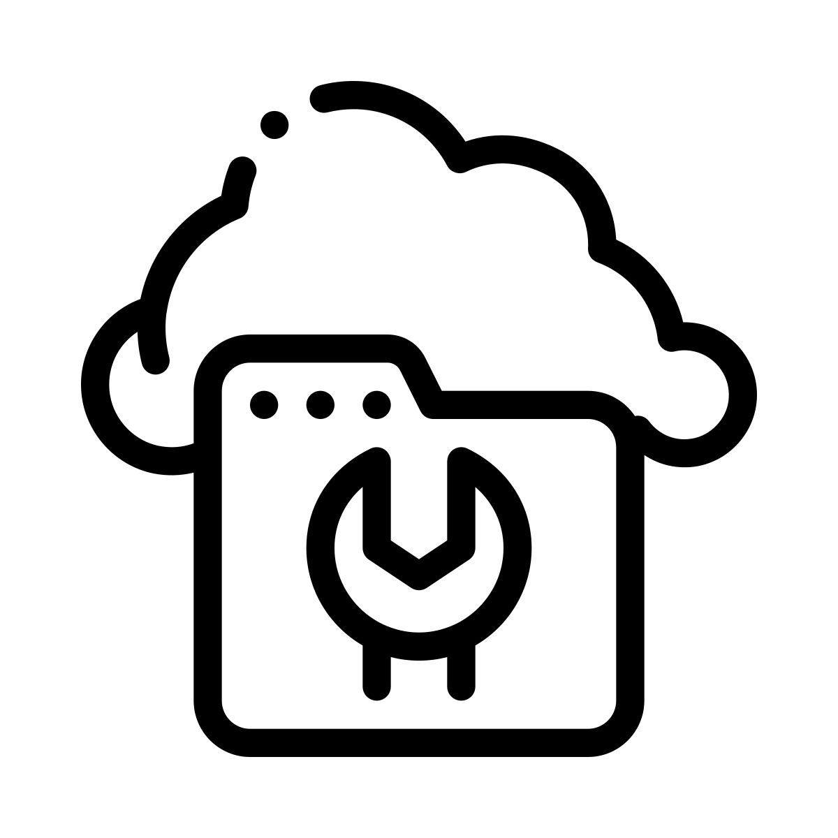 cloud settings icon