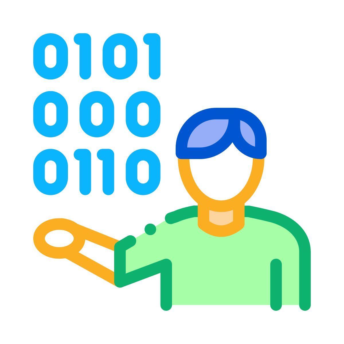 binary code icon
