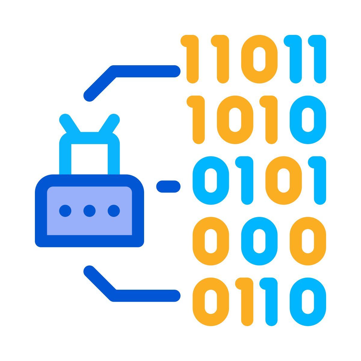 binary code icon