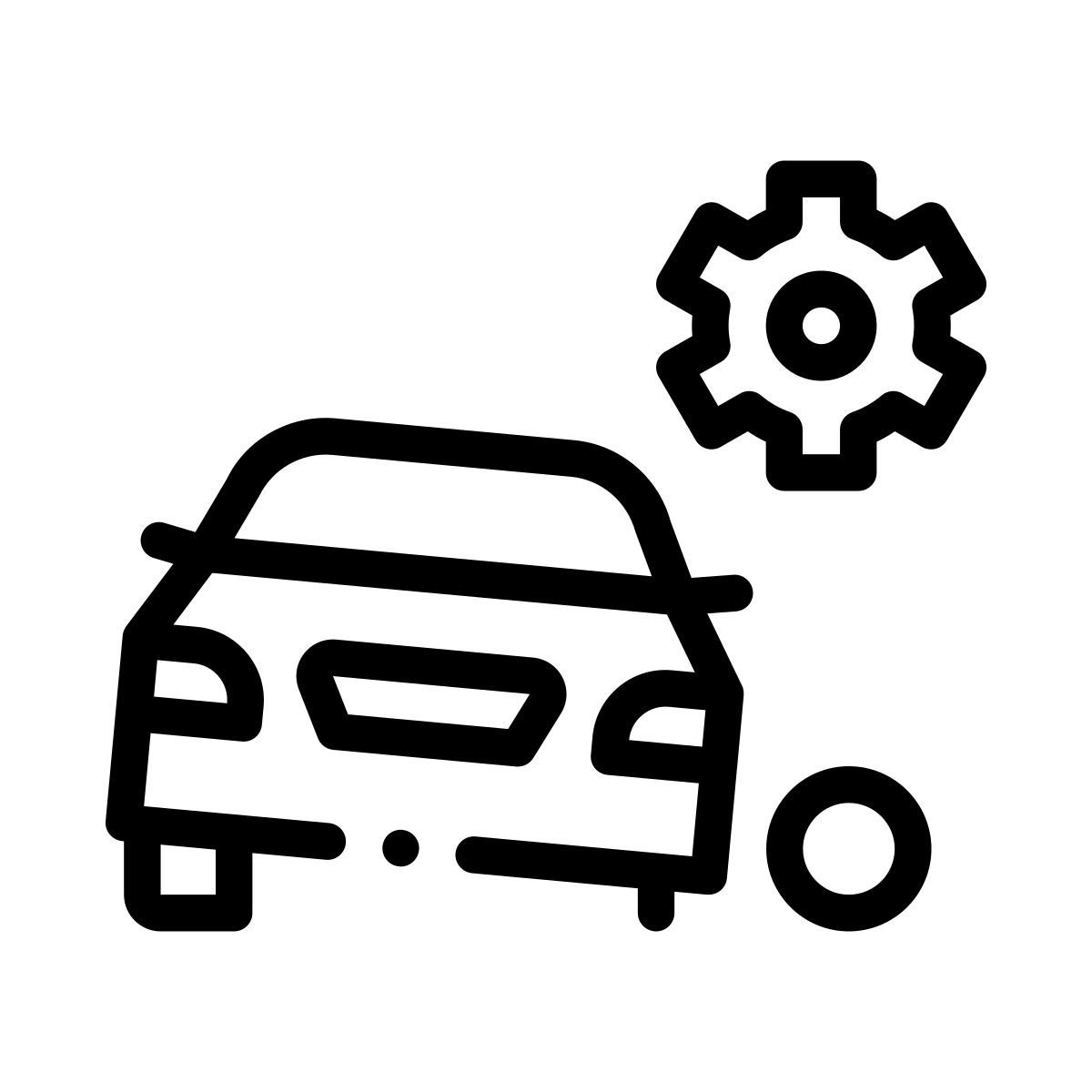 change car wheel icon