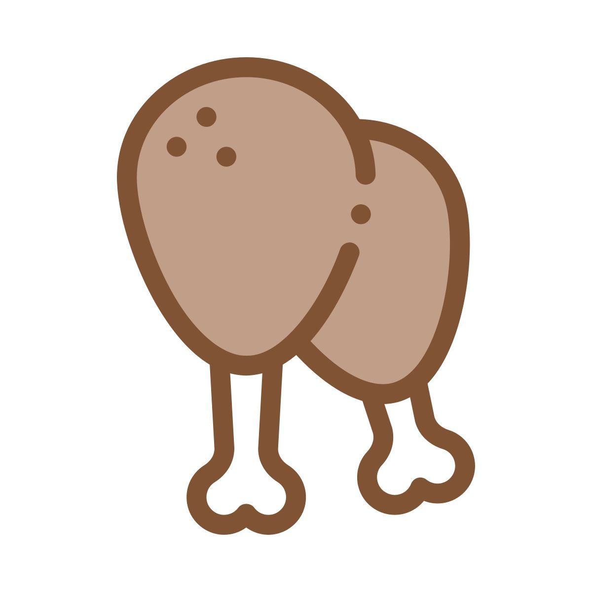 chicken legs icon