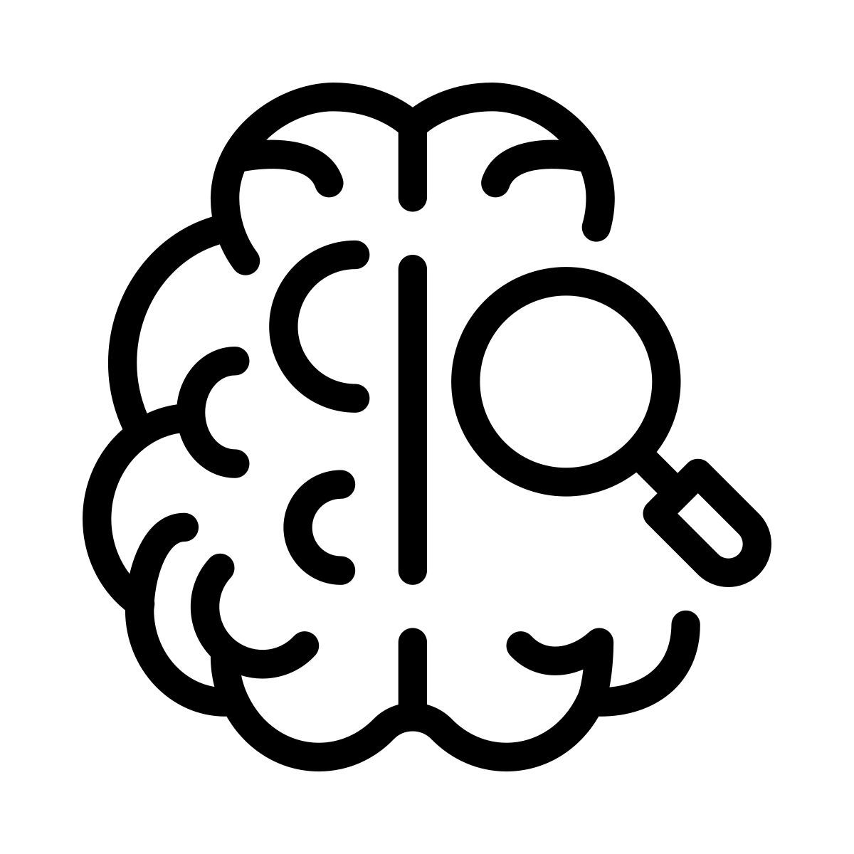 examine brain icon