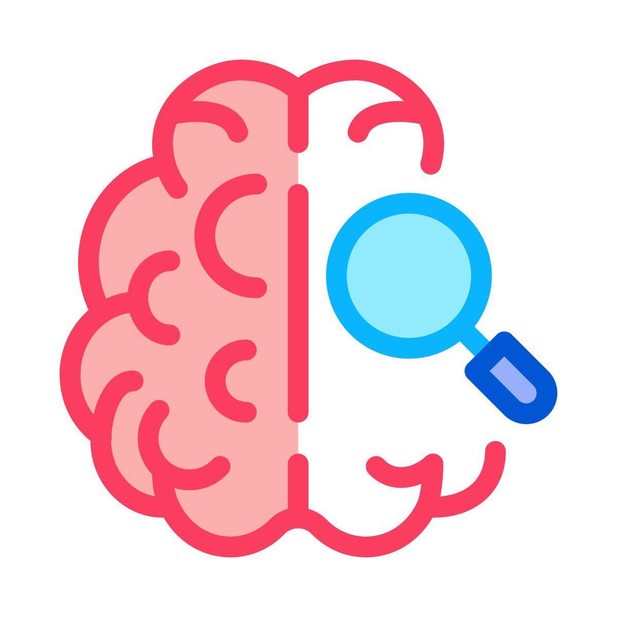 examine brain icon