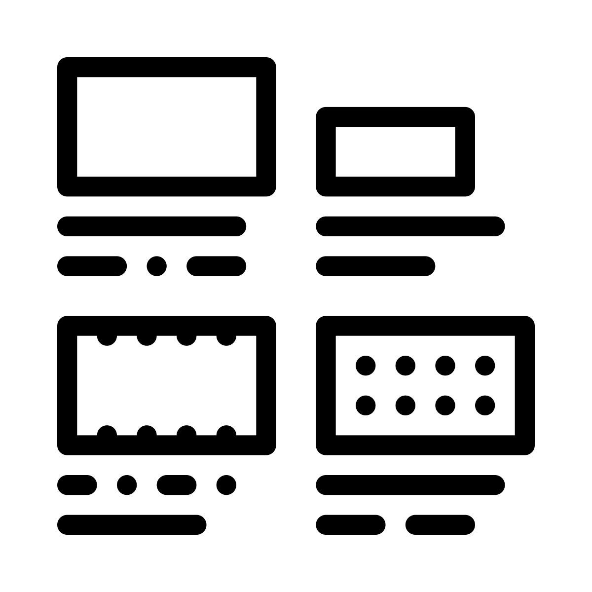 brick sizes icon