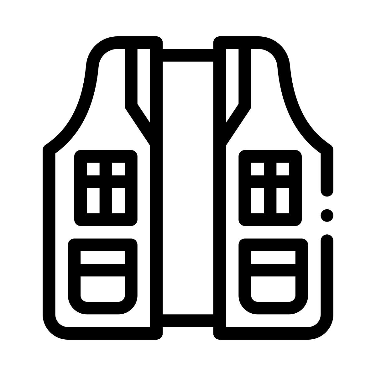 bulletproof vest icon