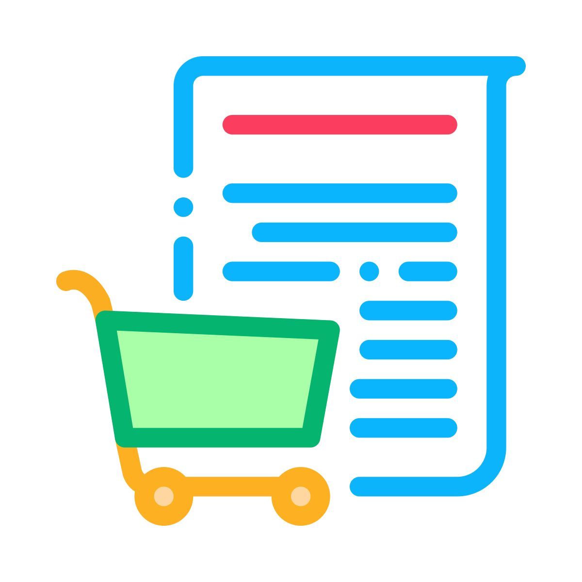 voller einkaufswagen icon