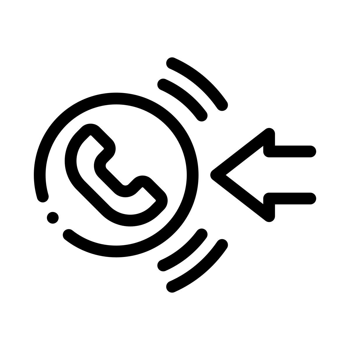 전화 연결이 끊긴 icon