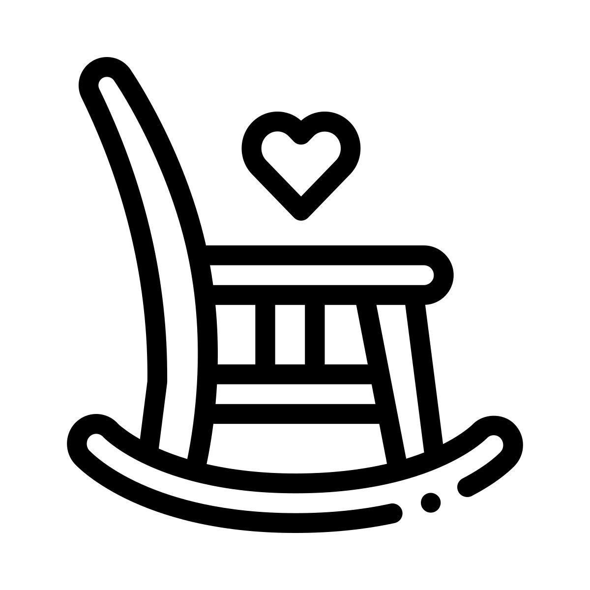 rocking chair icon