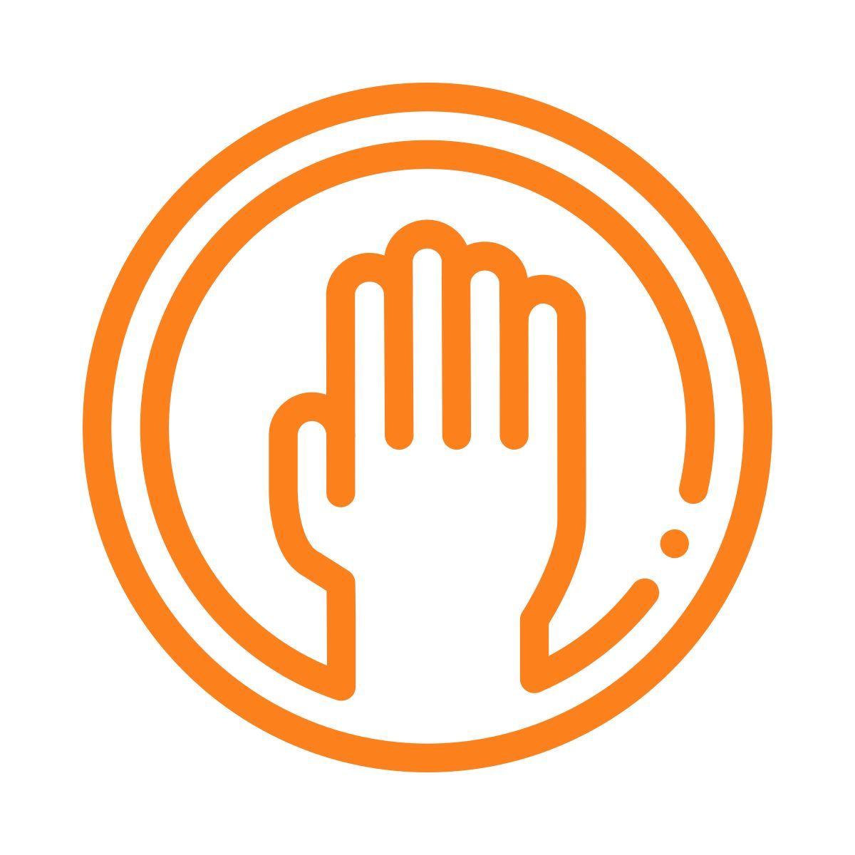ganze hand icon