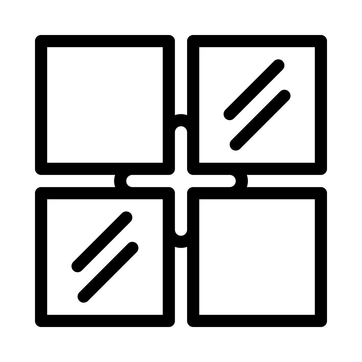 different color tiles icon