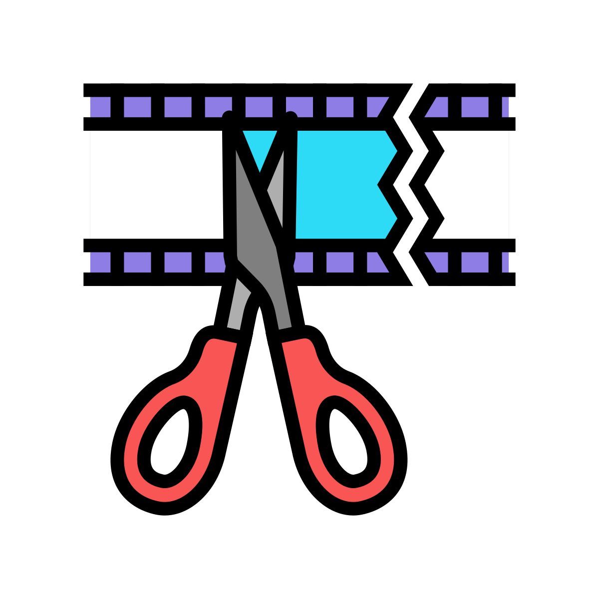 recortar vídeo icon