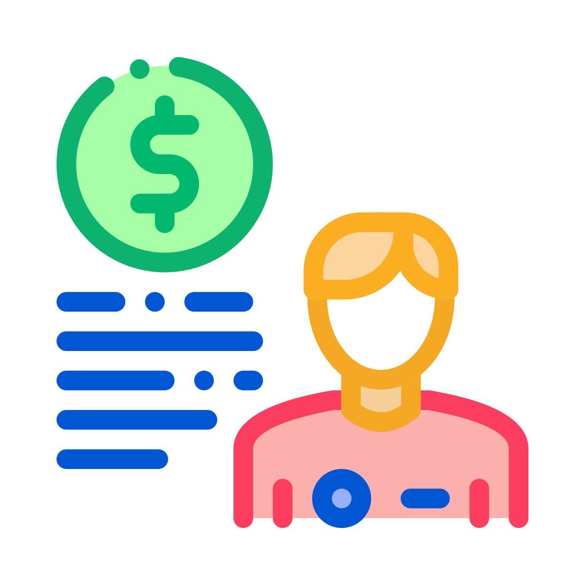 dollaro dei soldi icon