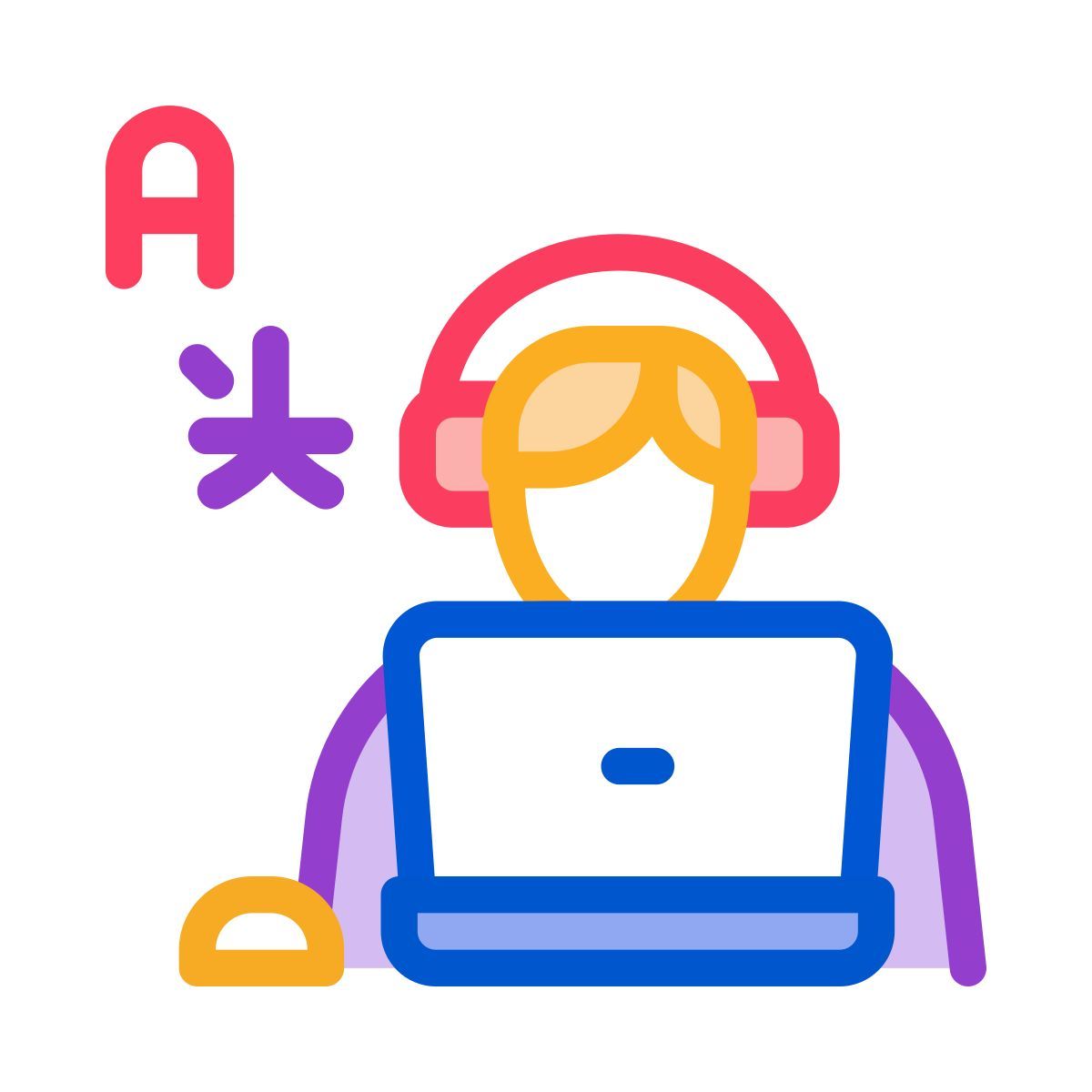 foreign language lesson icon