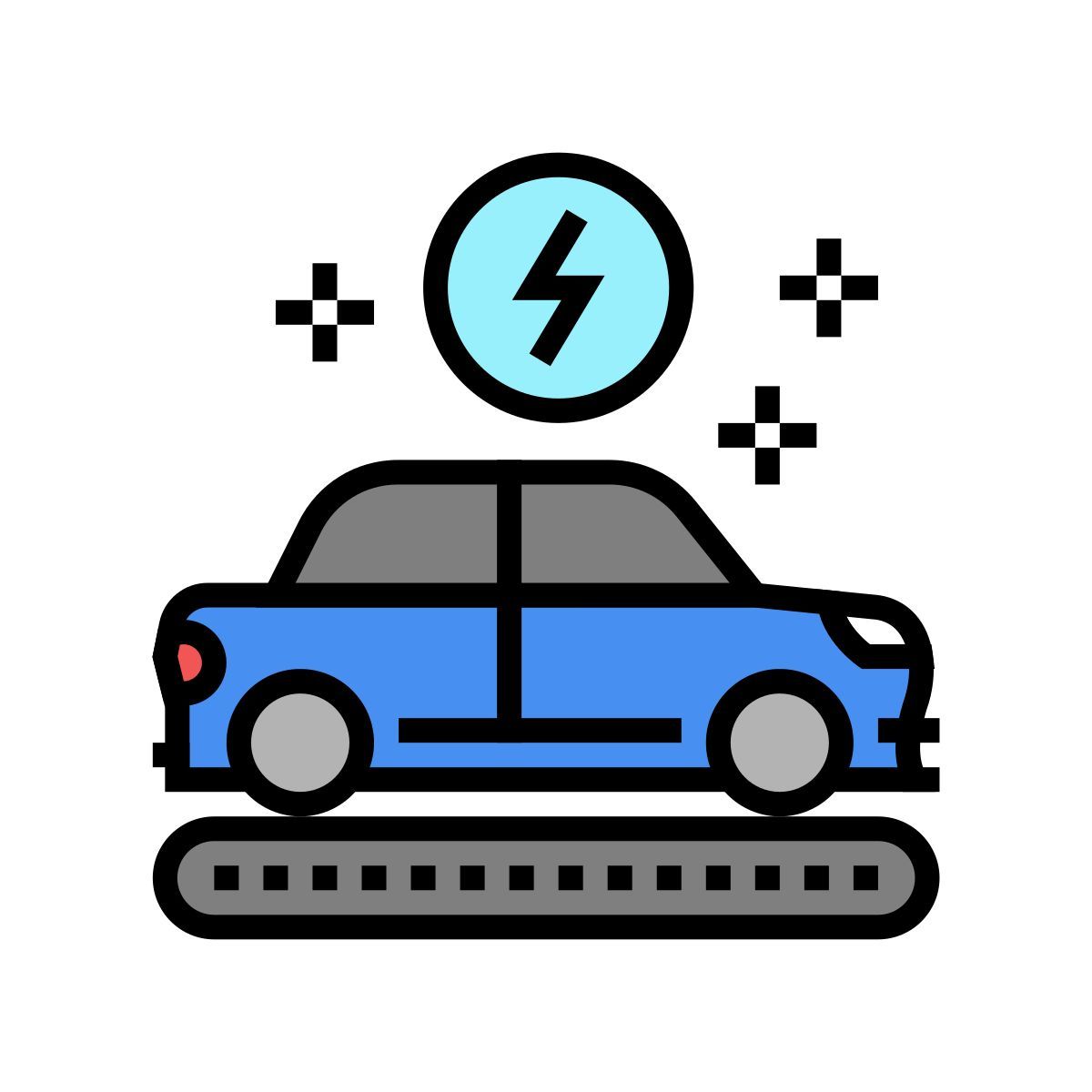 fábrica de carros elétricos icon