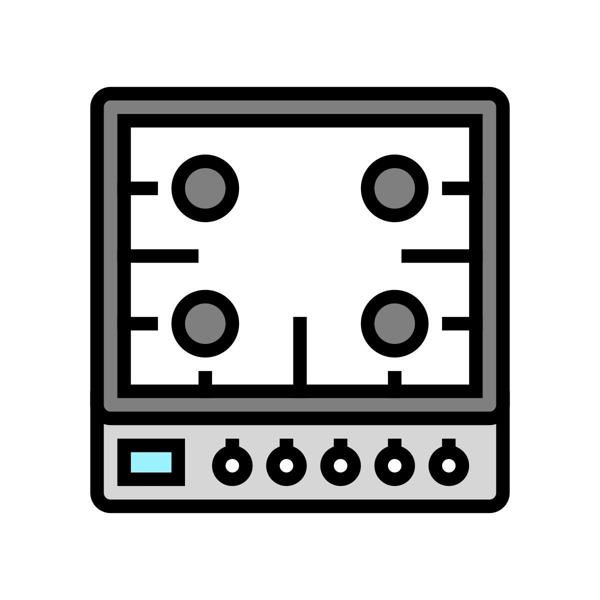 gas cooktop icon