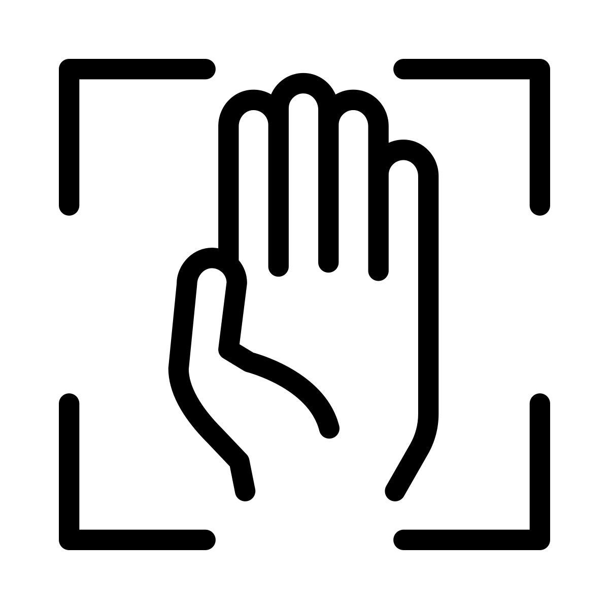 huella de mano icon
