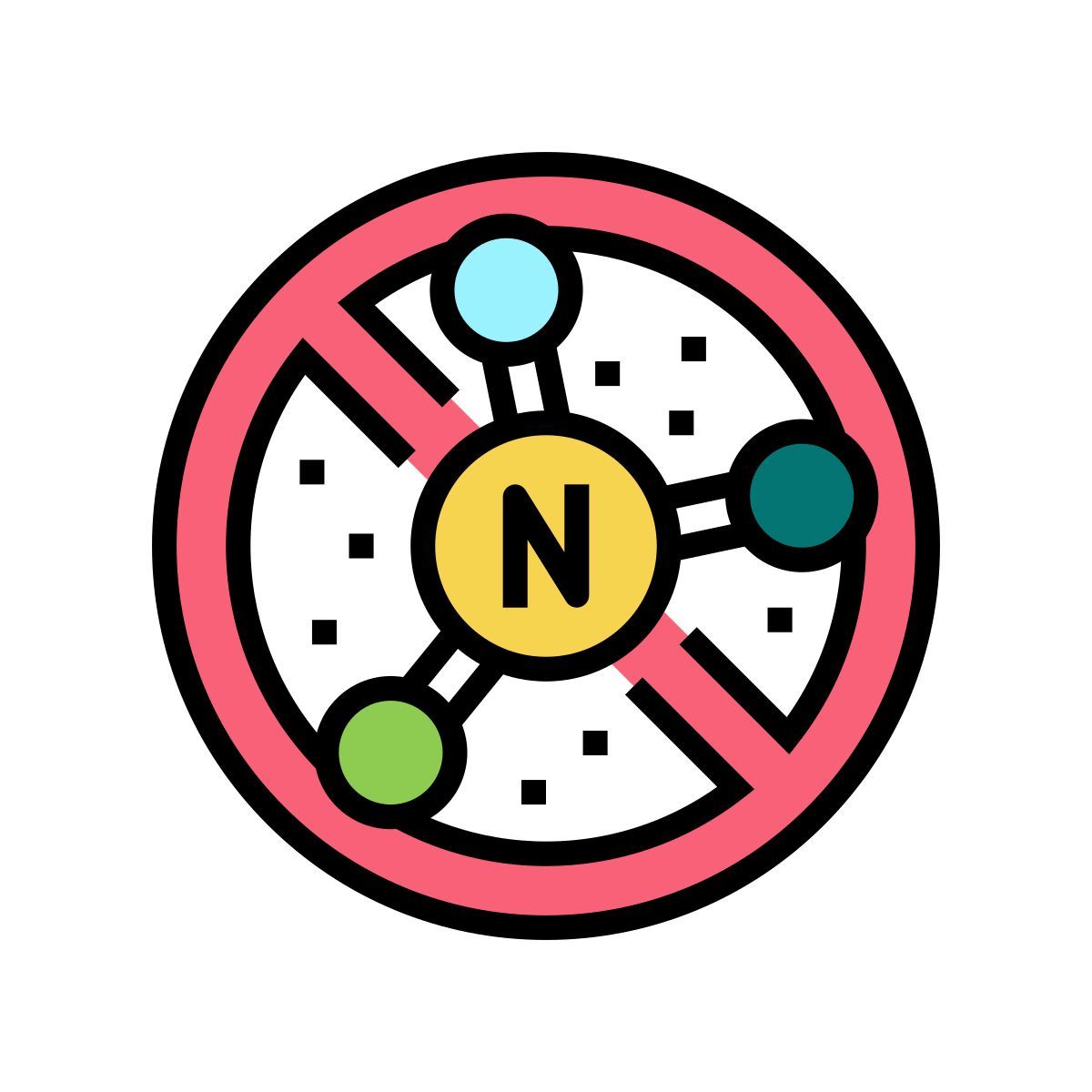 nitrate free cosmetics icon