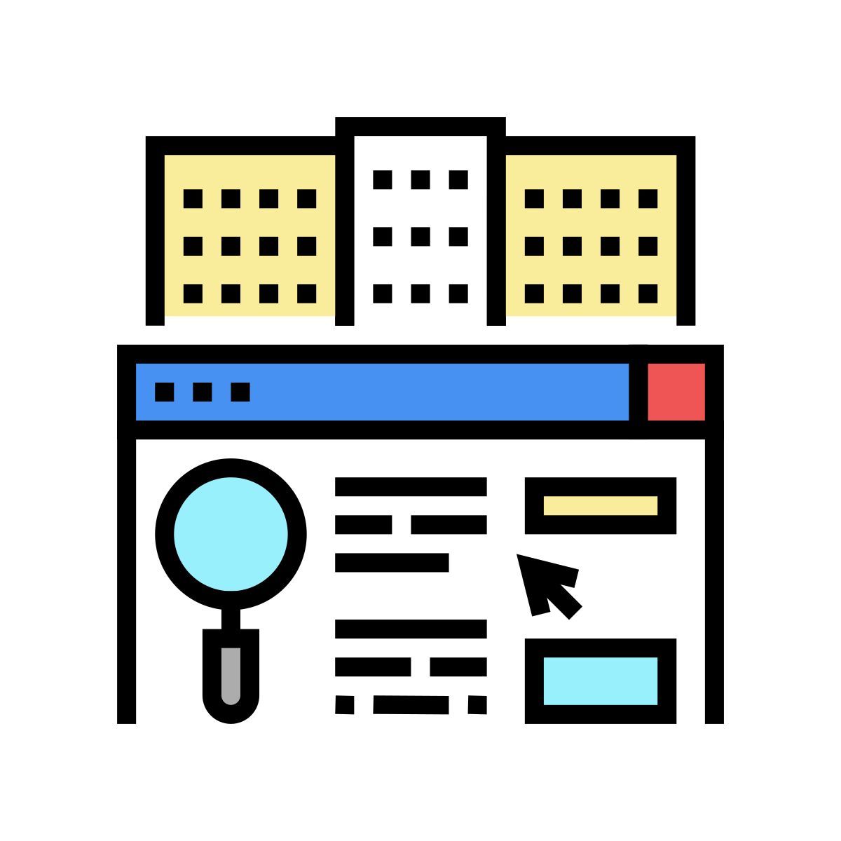 investigación del mercado inmobiliario icon