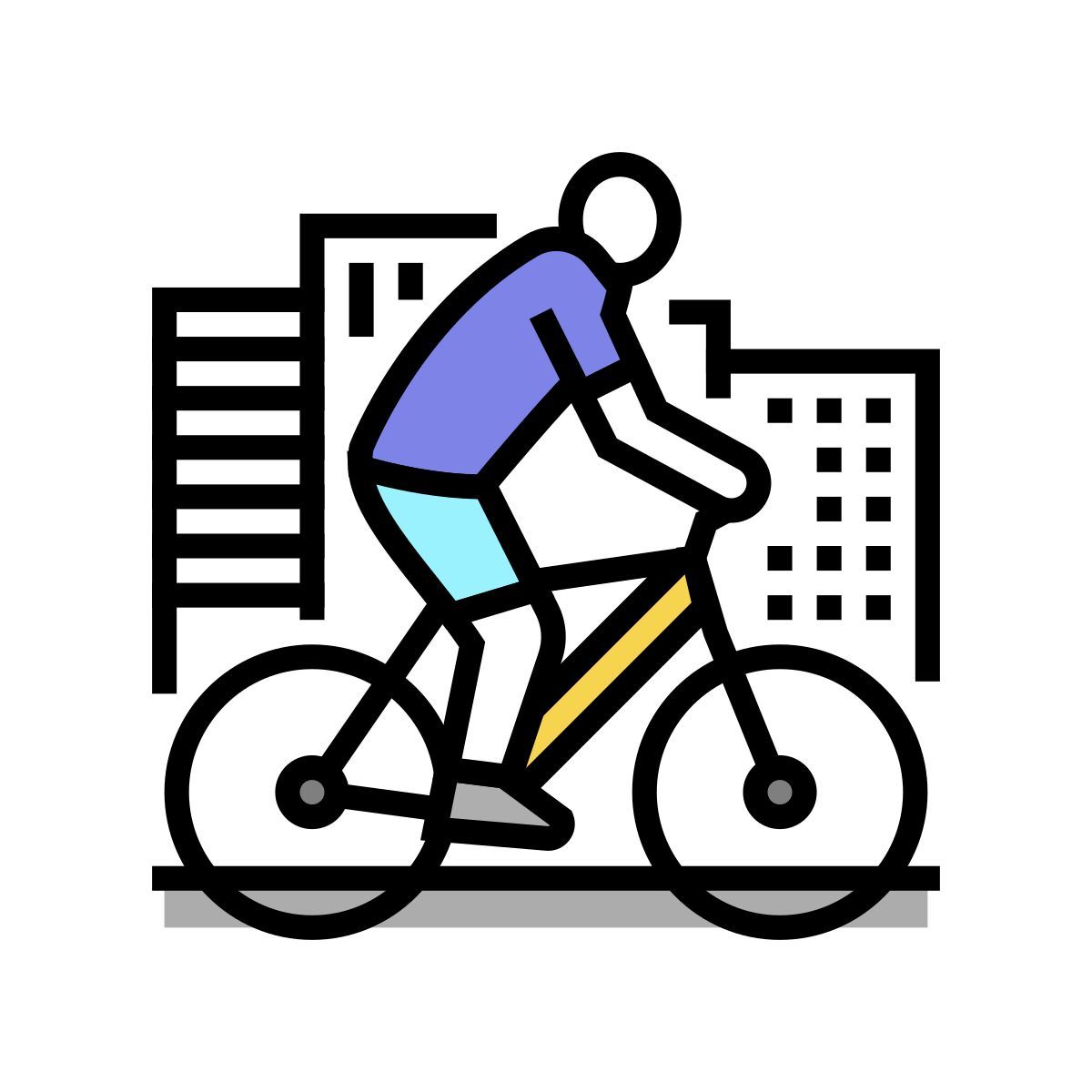 riding bicycle icon