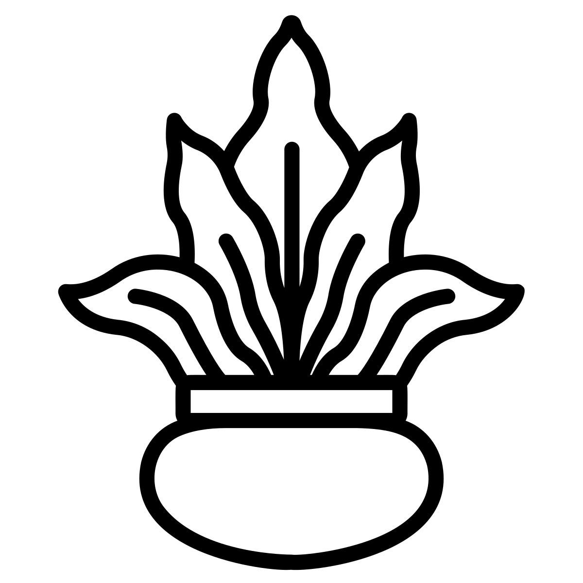 pianta sotto il sole icon