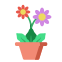 external flower-indoor-plant-flat-others-rabbit-jes icon