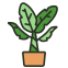external palm-indoor-plant-filled-outline-others-rabbit-jes icon