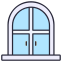 external window-home-decoration-filled-outline-others-rabbit-jes icon