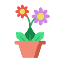 external flower-indoor-plant-flat-others-rabbit-jes icon