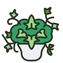 external plant-indoor-plant-filled-outline-others-rabbit-jes icon