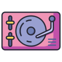external turntable-birthday-and-party-filled-outline-others-rabbit-jes icon