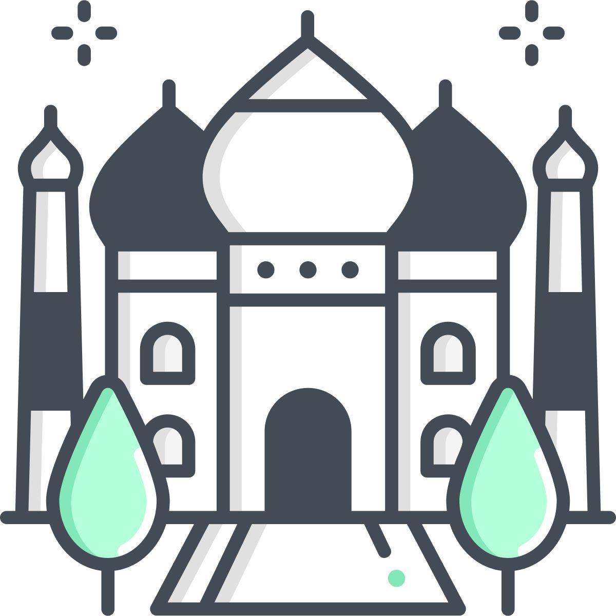 taj mahal icon