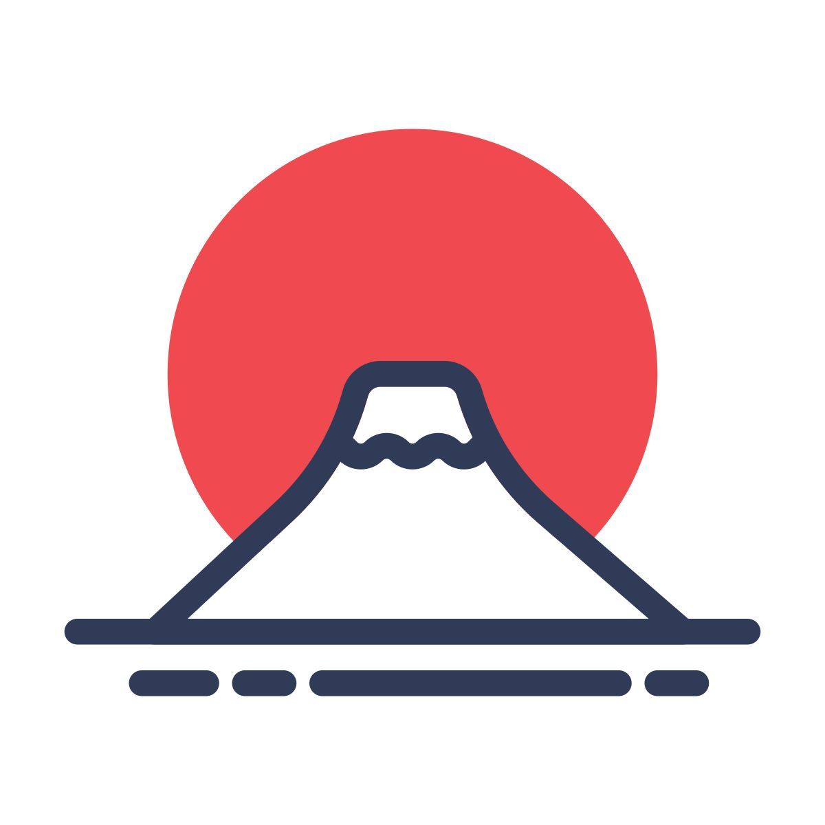 volcán fuji icon