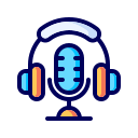 external microphone-podcast-filled-others-zufarizal-robiyanto icon