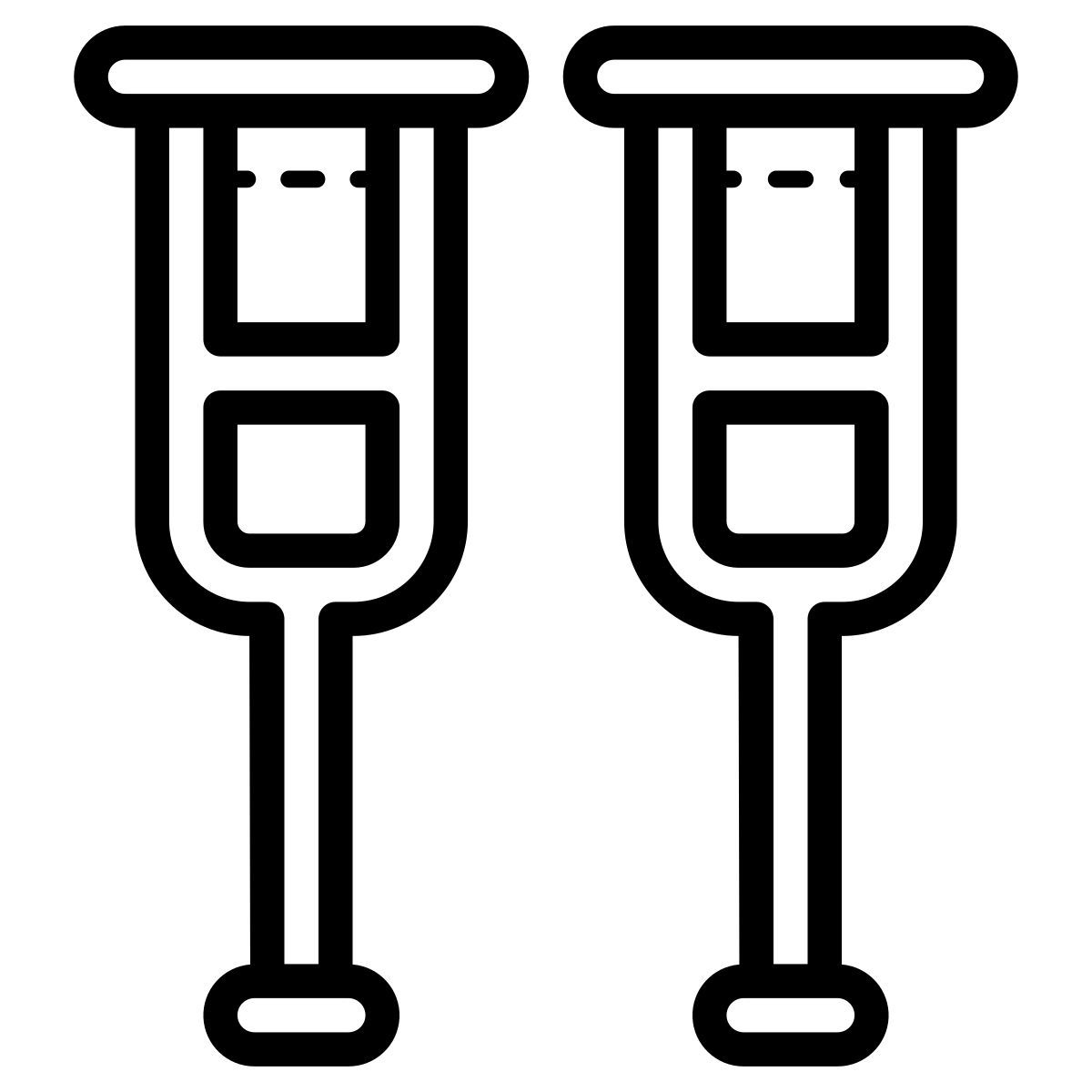 crutches icon
