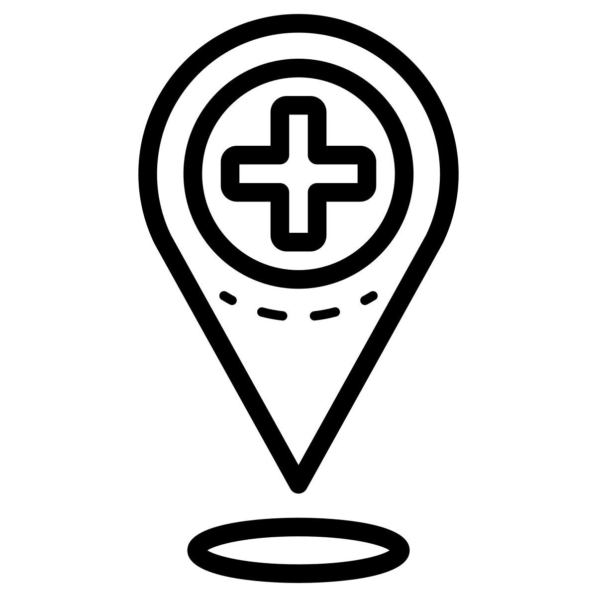 hospital location icon