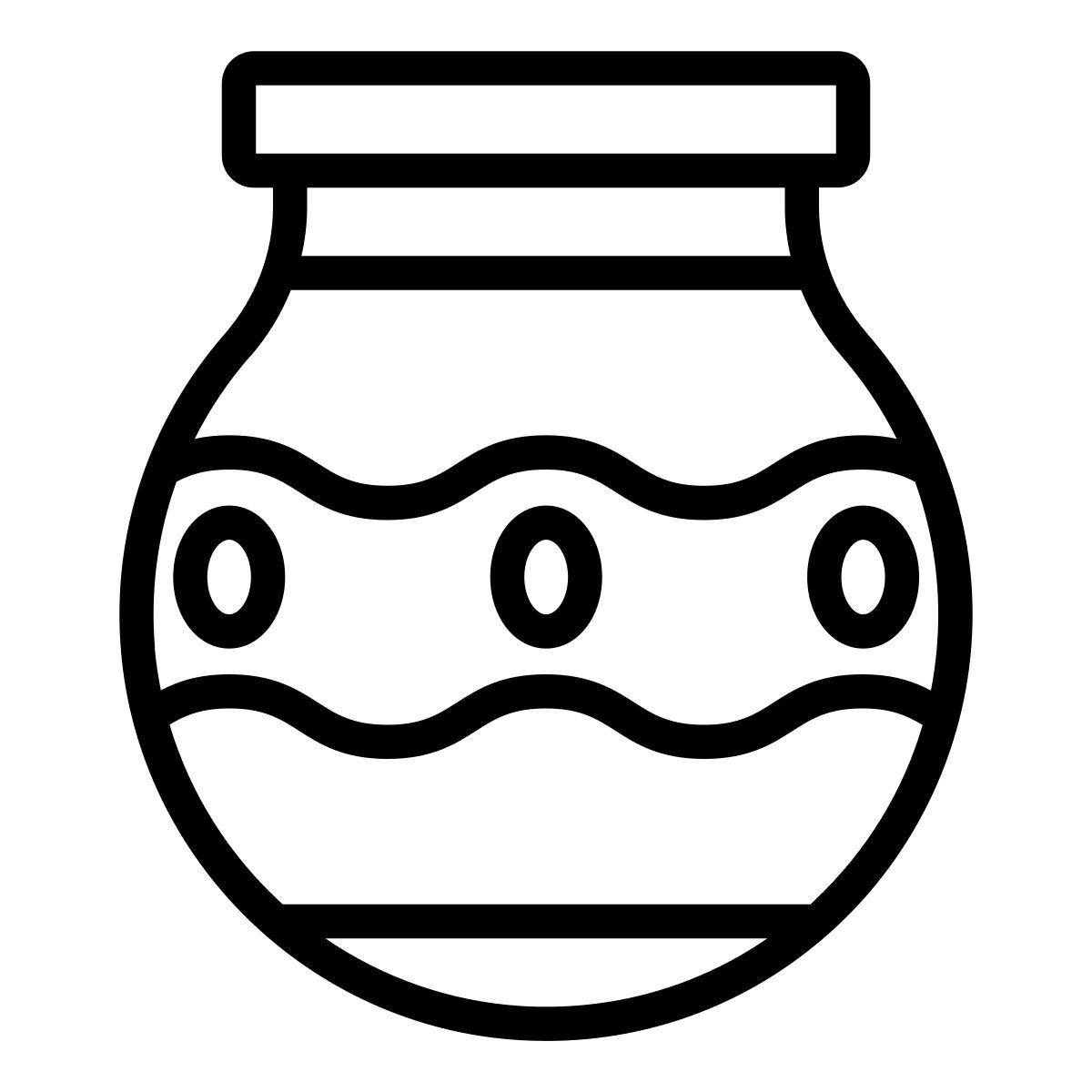 ceramic pot icon