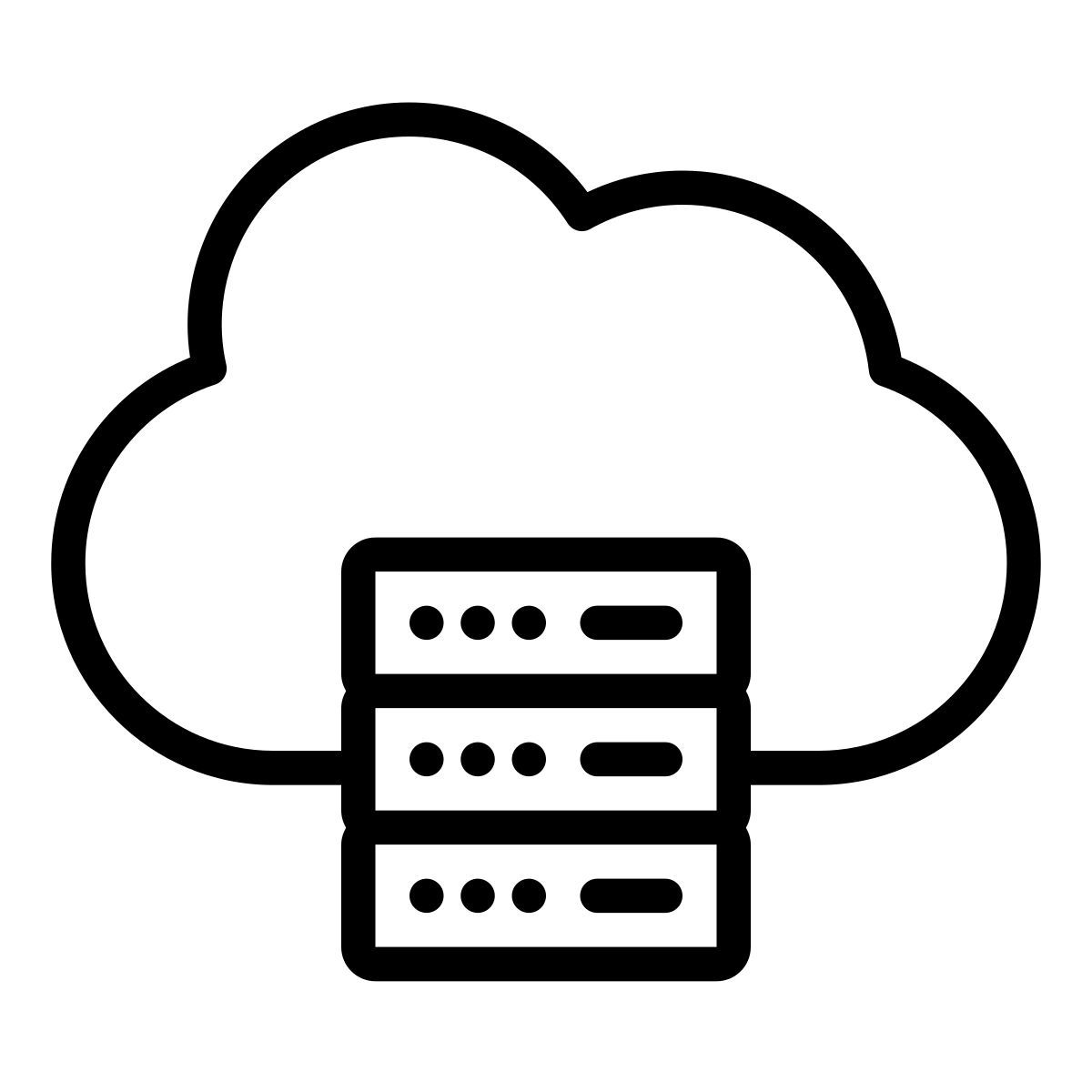 cloud hosting icon