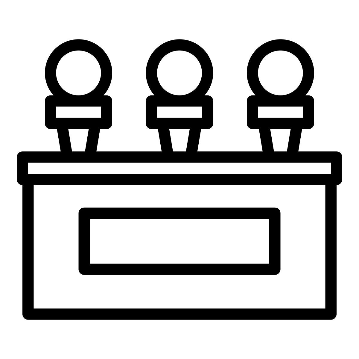 press conference icon