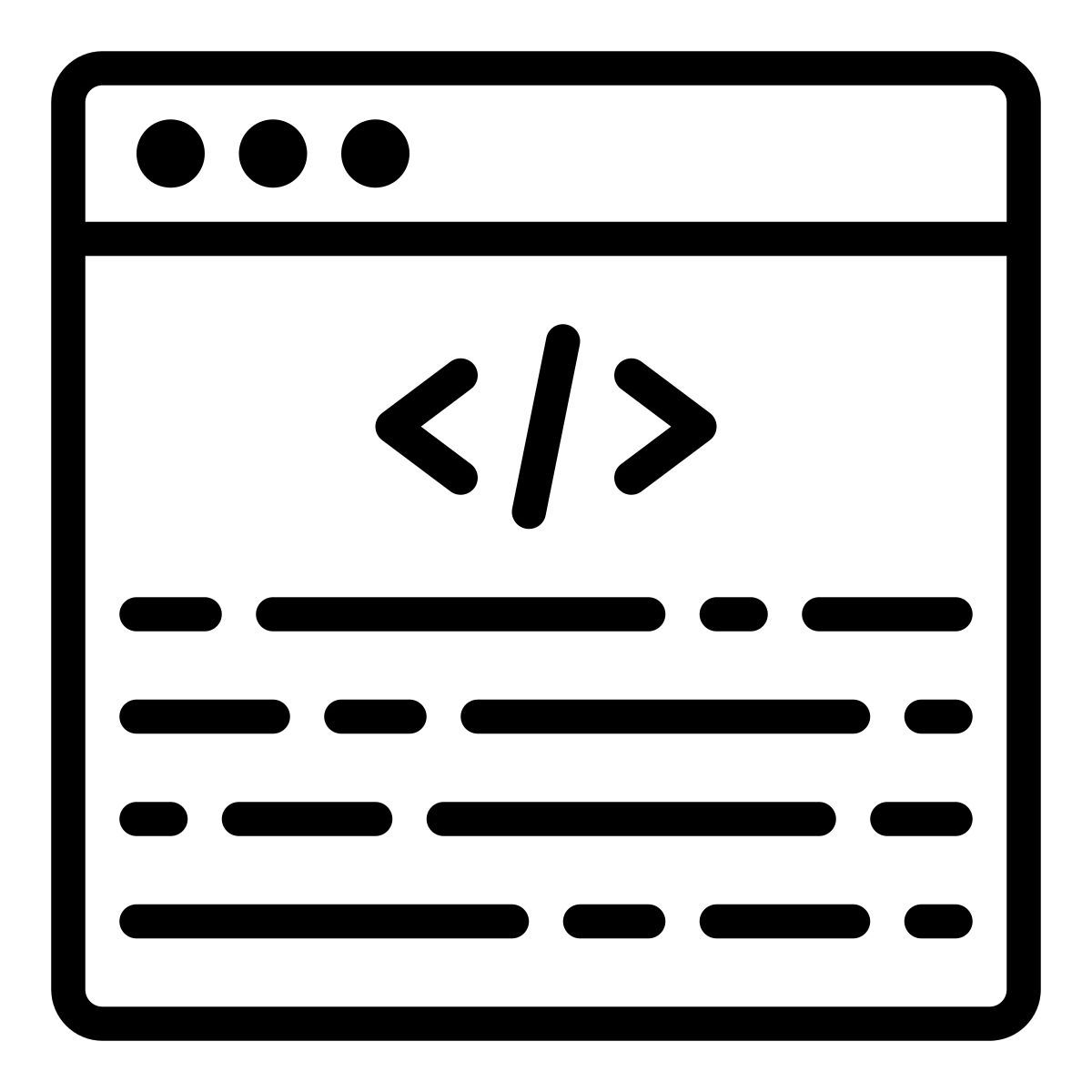 프로그램 작성 icon